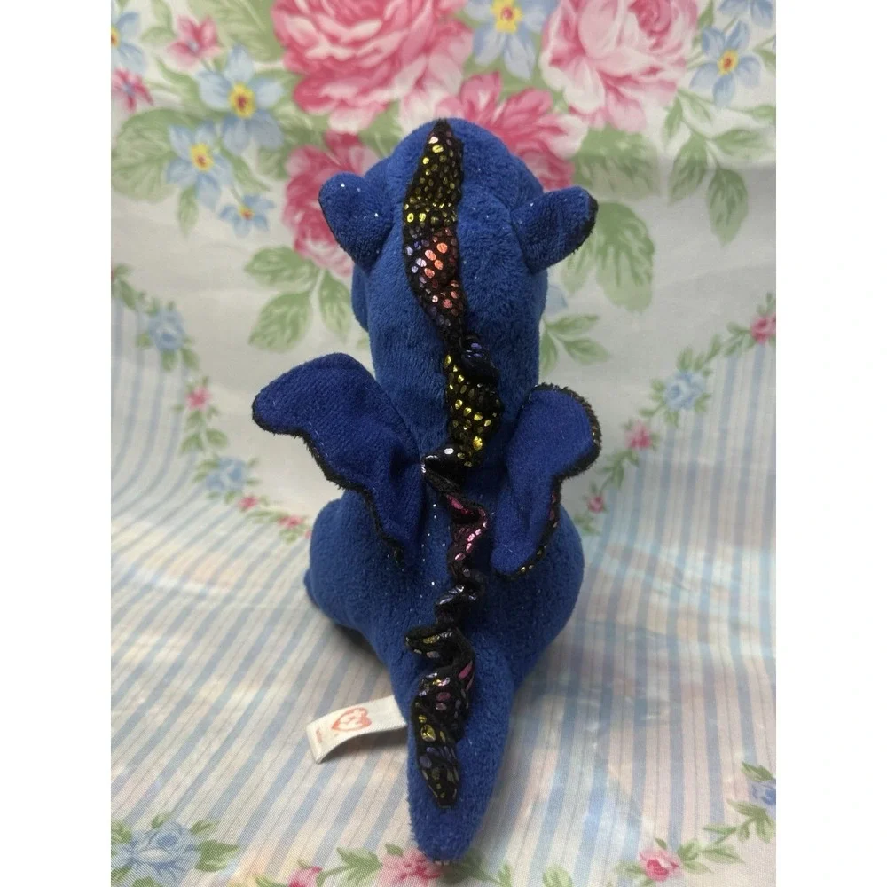 TY Beanie Boo Saffire Blue Dragon 6